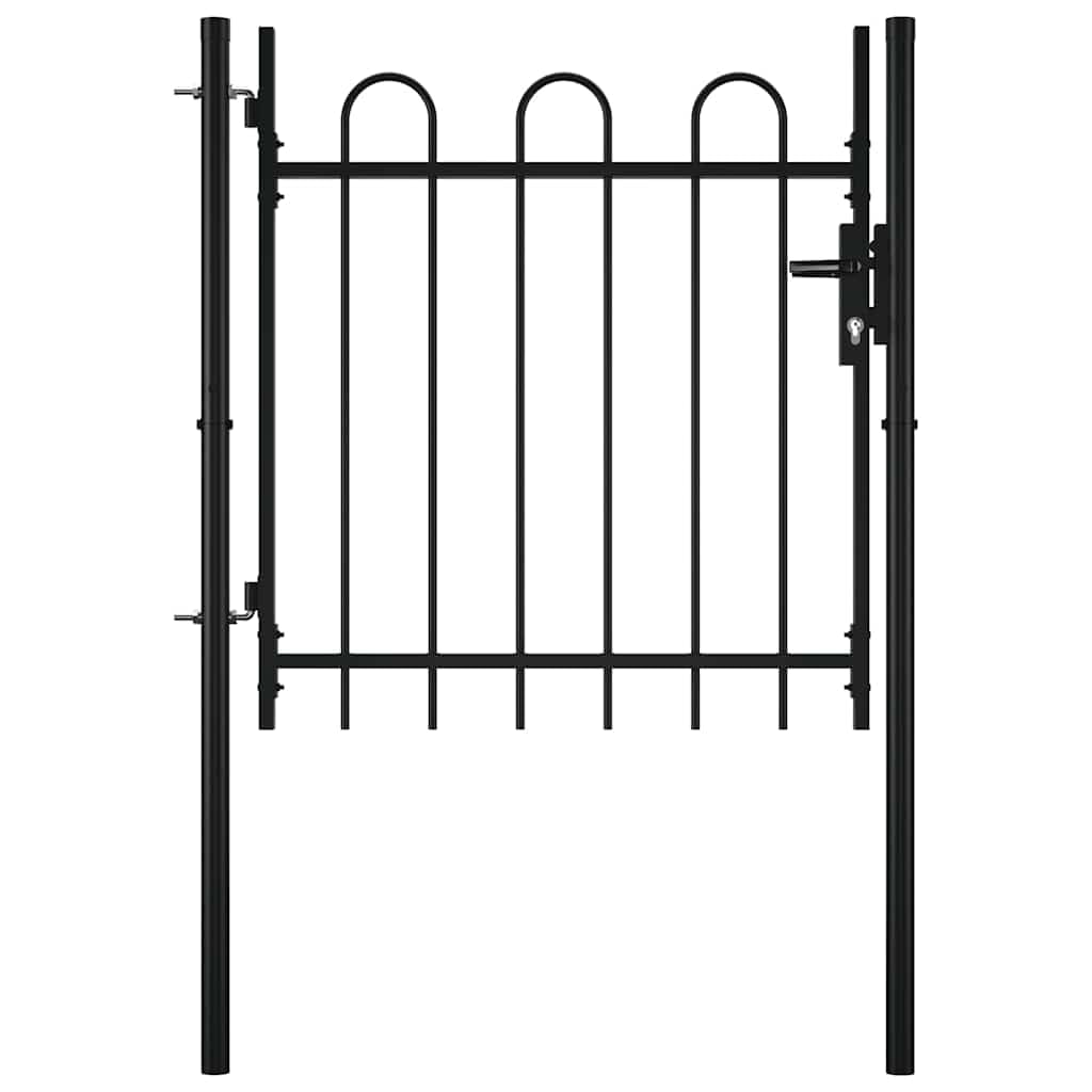 vidaXL Boxtel Gartentor 100x75 cm Stahl Bügelaufsatz
