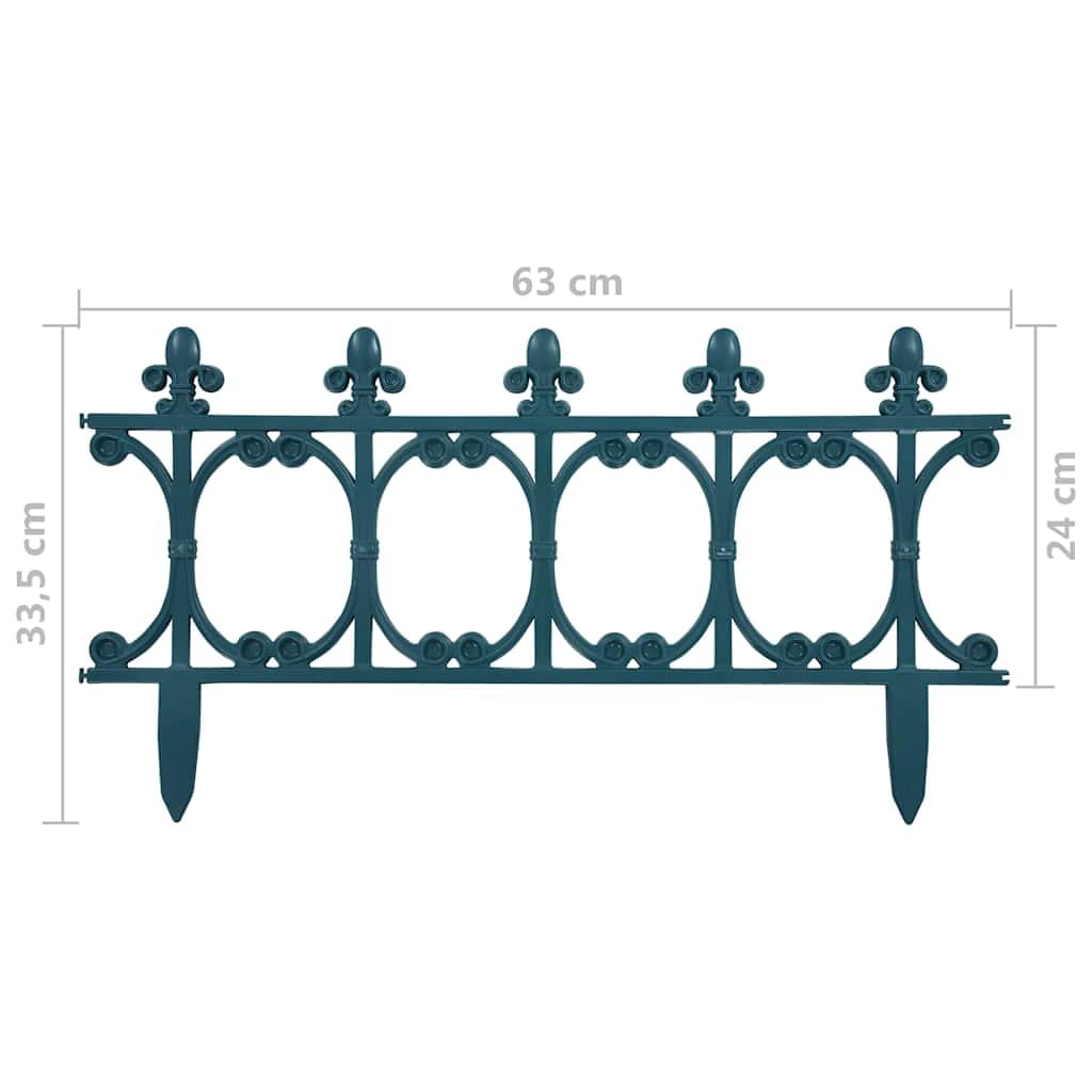 vidaXL Heim & Garten Rasenkante Grün 10m PP 16-tlg