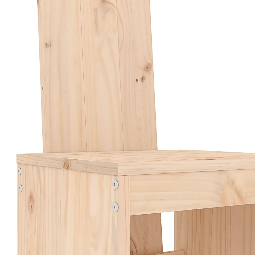 vidaXL 5-TLG. Gartenbar-Set Kiefer Barset Natürliche Kiefer Massivholz