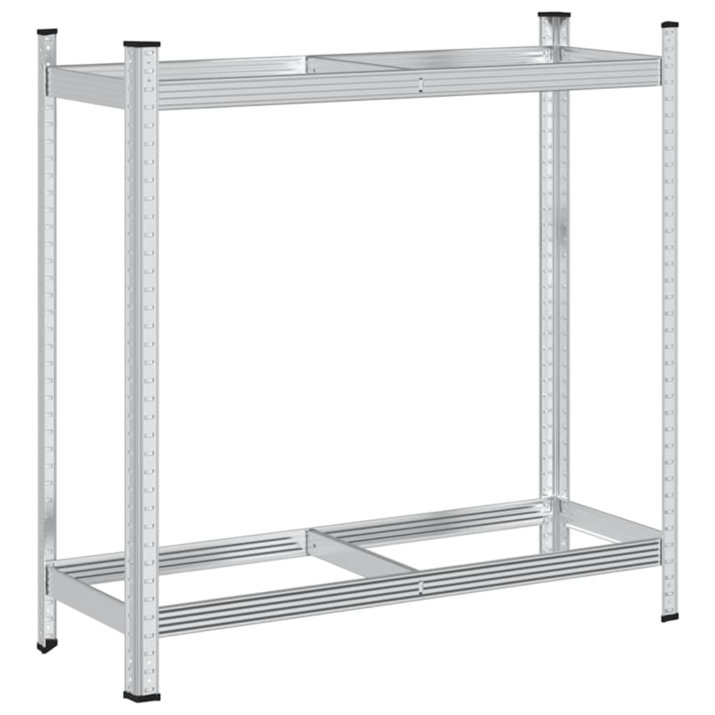 vidaXL Reifenregal 2 Böden Reifenständer Silber 110x40x109 cm