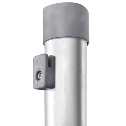 vidaXL Heim & Garten Zaunpfosten 15 Stk 120 cm Silber