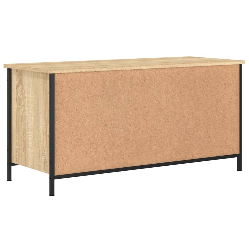 vidaXL TV-Schrank 100x40x50 cm Holz Braun 4 Fächer