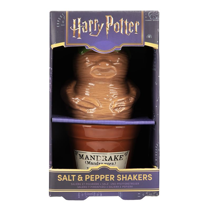 Paladone Harry Potter Mandrake Salz- und Pfefferstreuer 7 cm