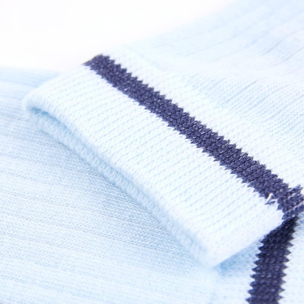 vidaXL Kindersocken Baumwolle Gr. 26-29 Hellblau Gorilla Streifen