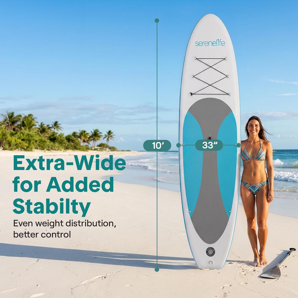 Serenelife SUP Board aufblasbar Blau 305cm