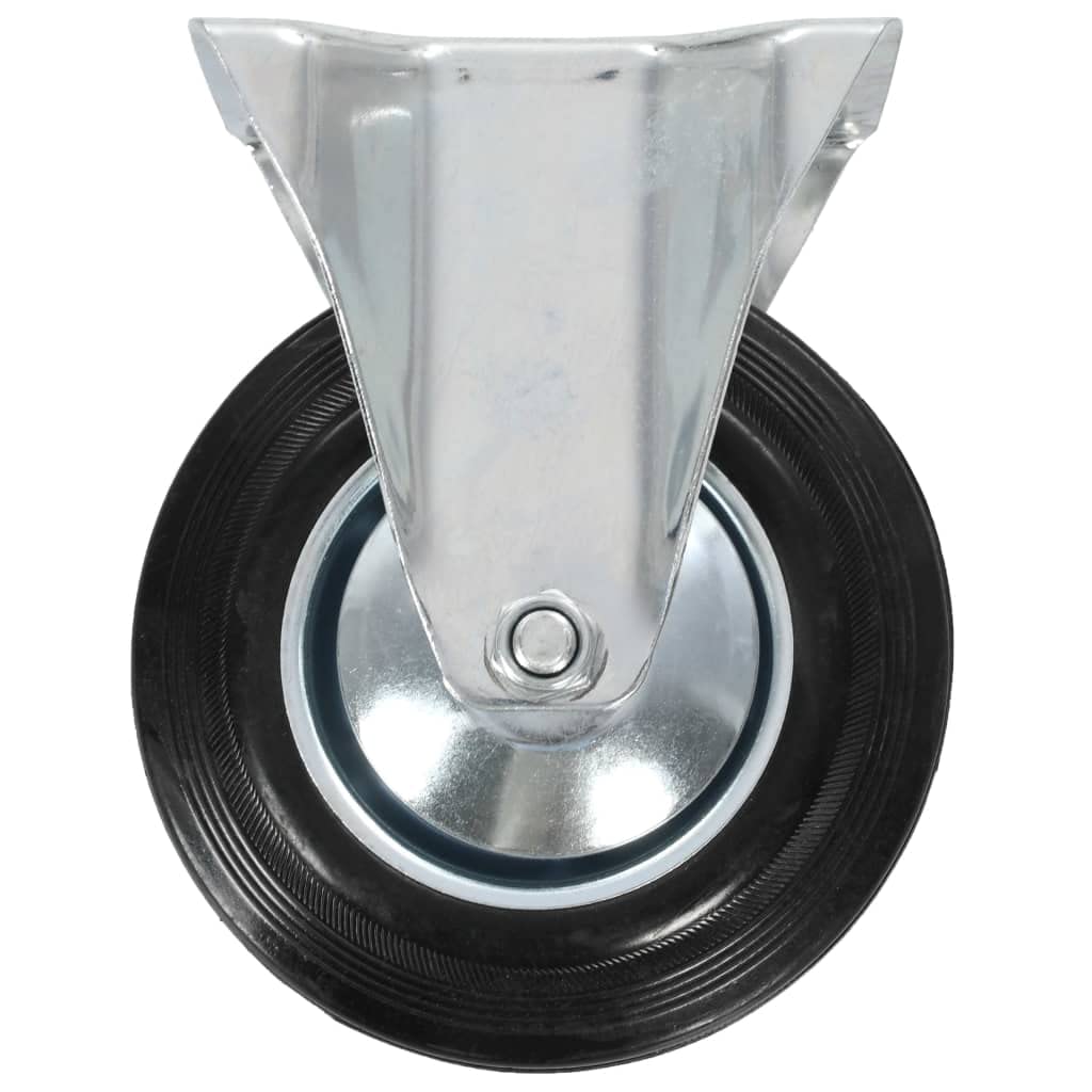 vidaXL Heim & Garten Lenkrollen 160 mm 12 Stk. Gummi mit Bremse