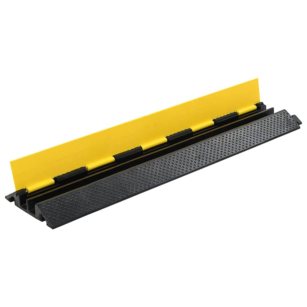 vidaXL Kabelbrücken 2 Stk. 2 Kanäle Gummi 101,5 cm