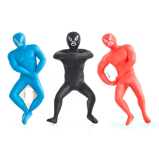 Kikkerland Kitchen Luchador Flaschenöffner Wrestler sortiert