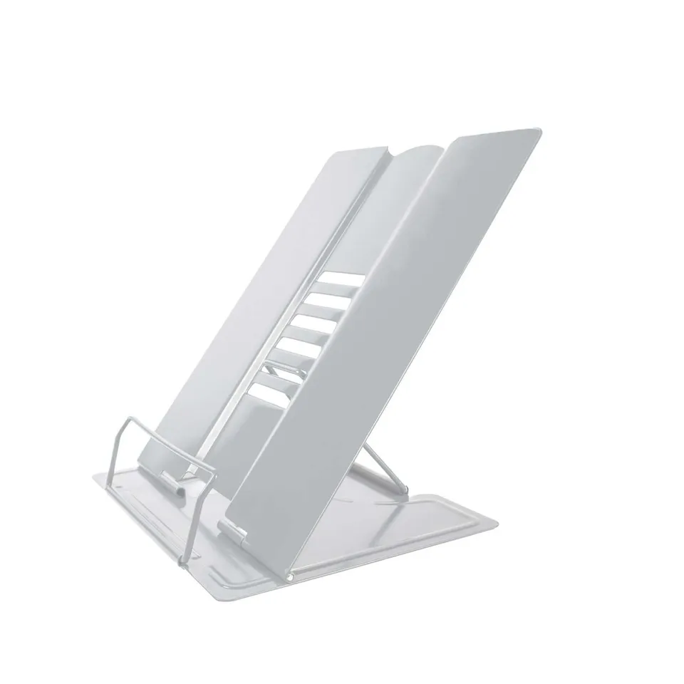 Intirilife Leseständer Metall Weiß 21 cm höhenverstellbar