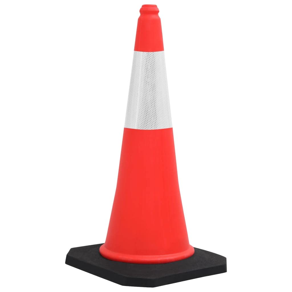 vidaXL Leitkegel 10x 75cm HDPE rot reflektierend Set