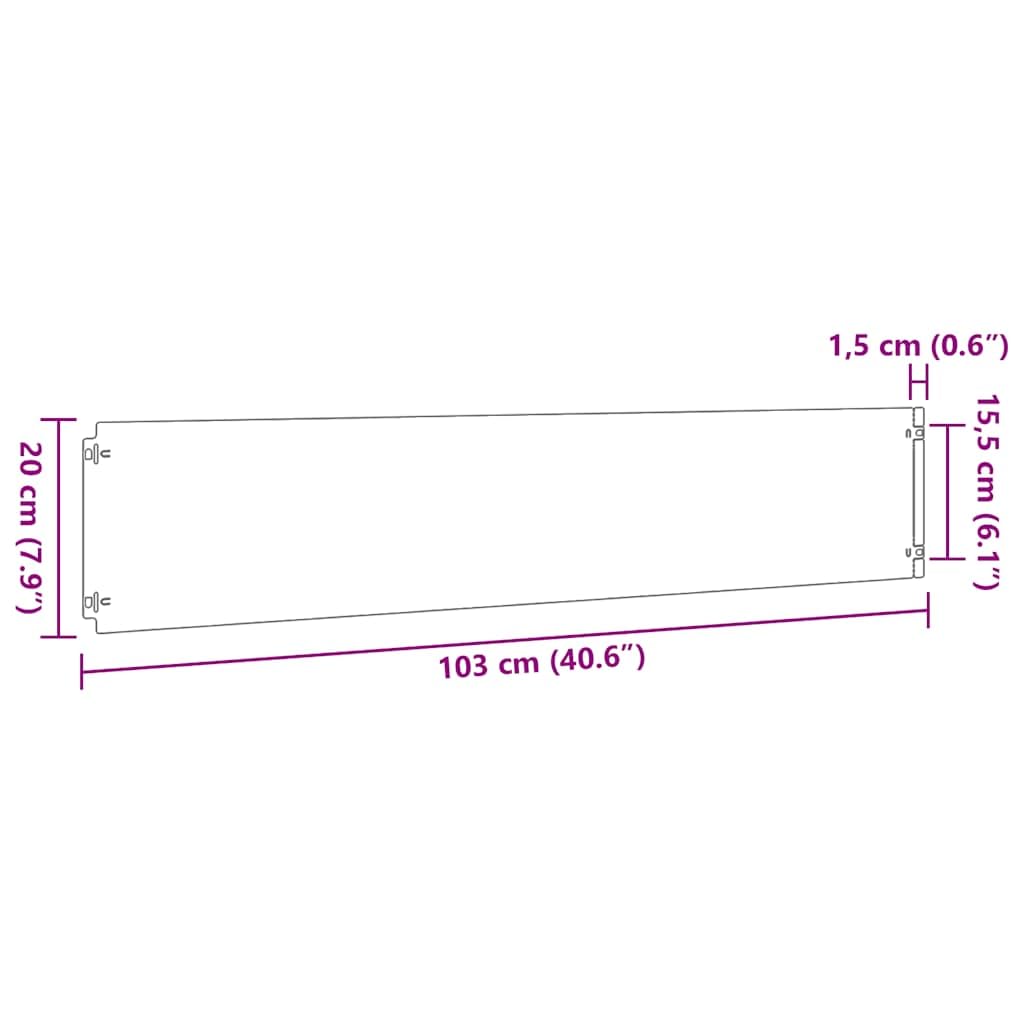 vidaXL Rasenkanten 10 Stk Braun Cortenstahl Flexibel Beet
