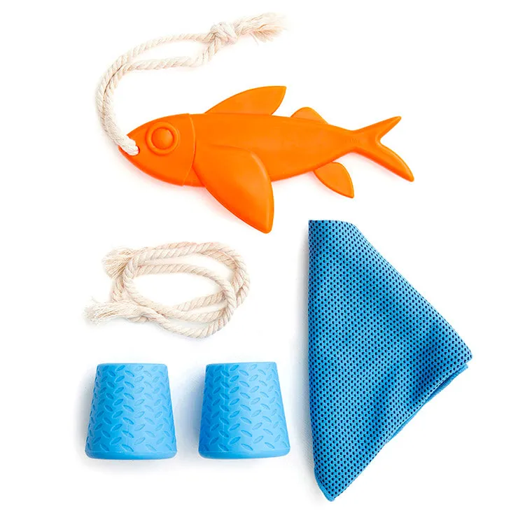 Kikkerland Kobe Beach Day Kit Hund Strand Set 3-teilig