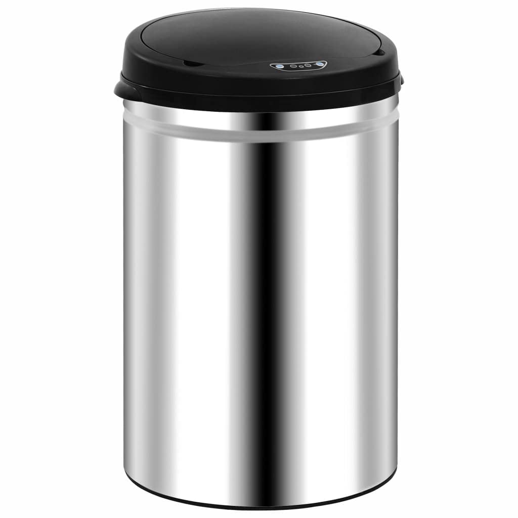 vidaXL Sensor Mülleimer 30 L Edelstahl Automatisch Silber