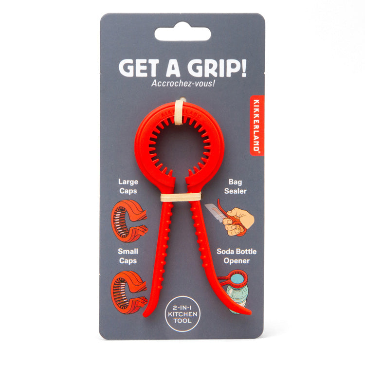 Kikkerland Get a Grip Flaschenöffner Beutelclip