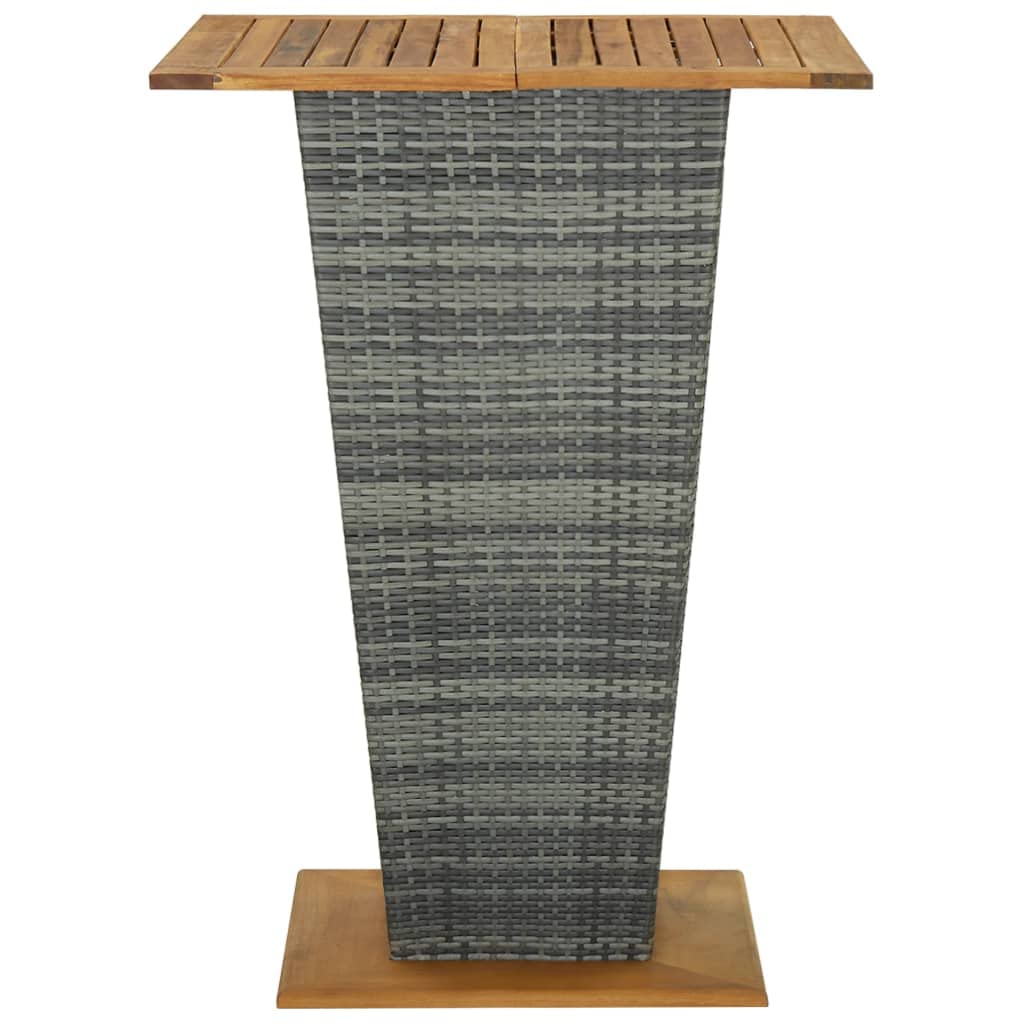 vidaXL Heim & Garten Gartenbar-Set 5-tlg grau mit Kissen
