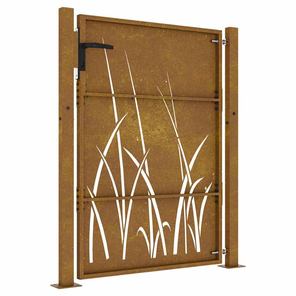 vidaXL Heim & Garten Gartentor 100x150 cm Cortenstahl Braun