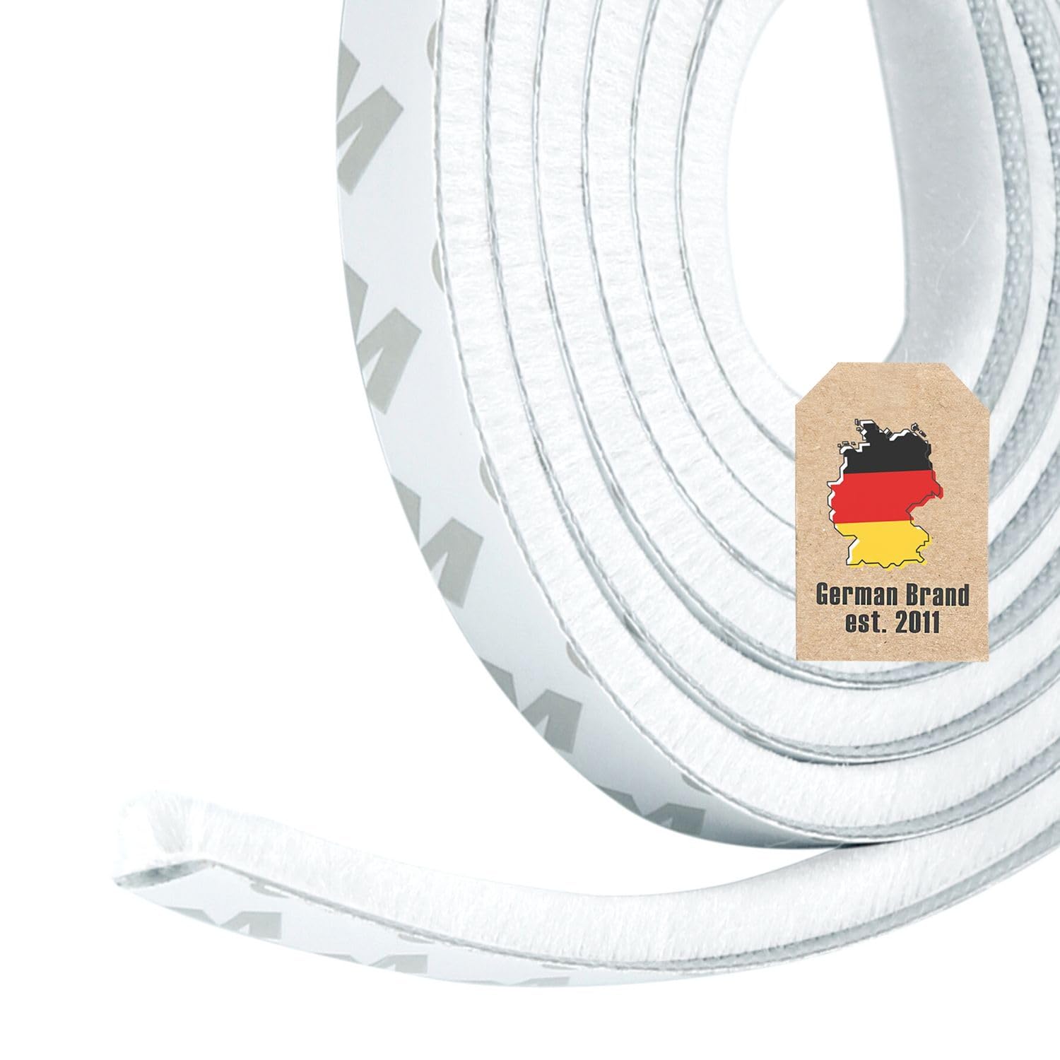 Intirilife Bürstendichtung Weiß 5 m 9x5 mm Polypropylen