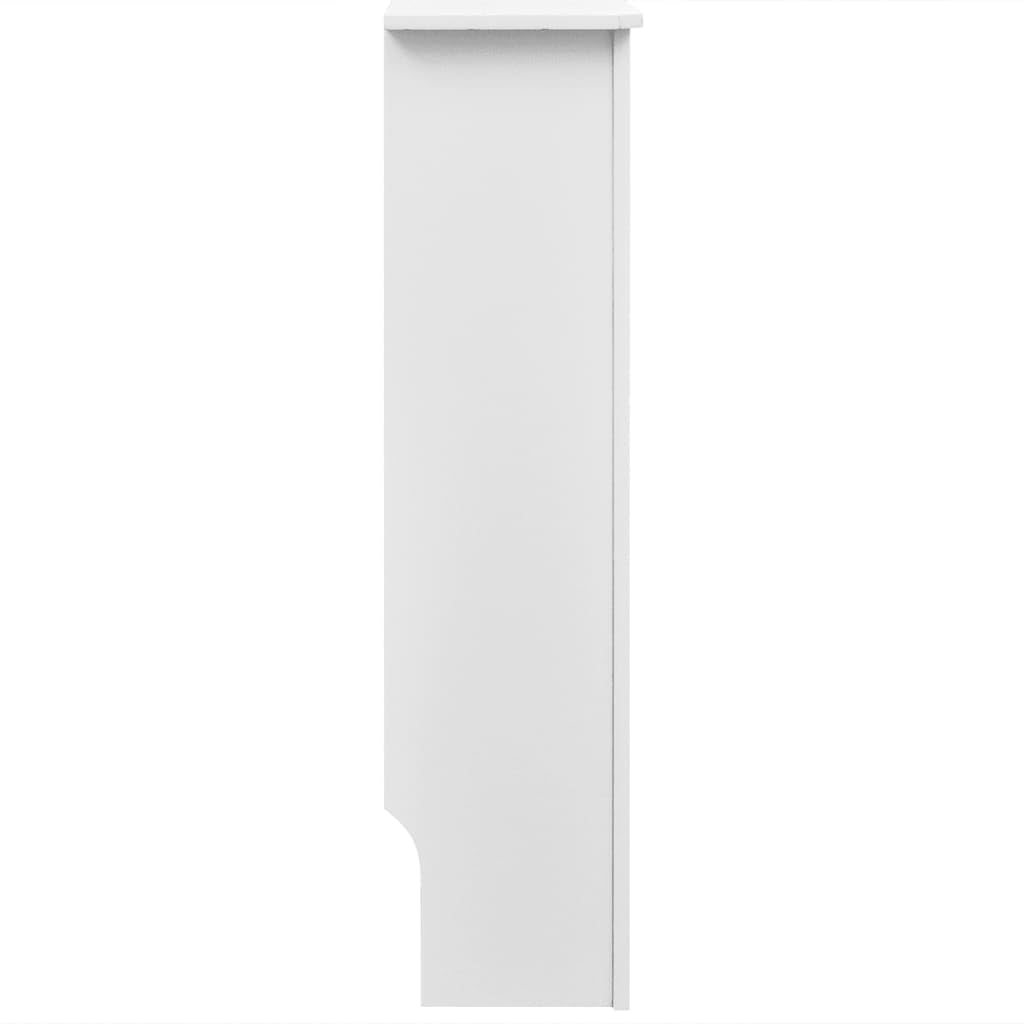 vidaXL Heizkörperverkleidung 112 cm MDF Abdeckung Weiß