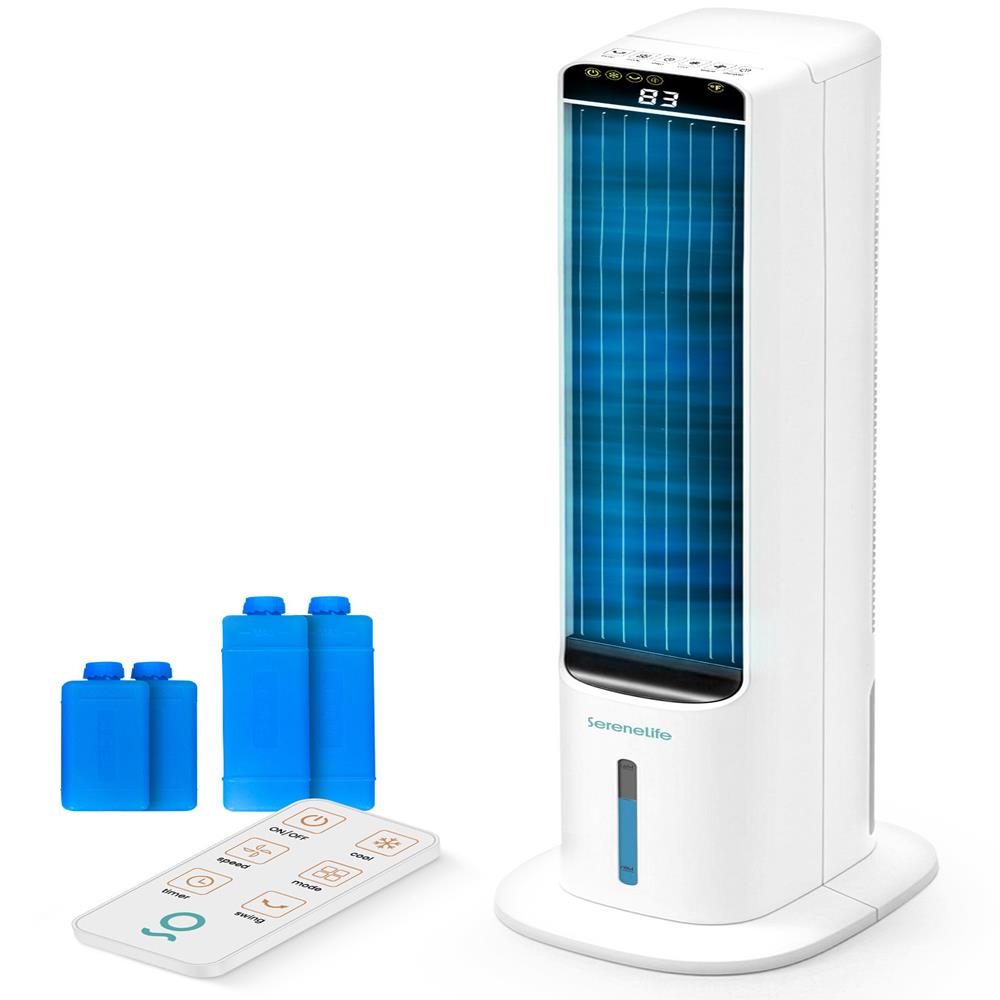 Serenelife Portable AC Luftkühler 5L Weiss Fernbedienung