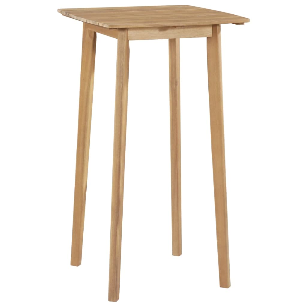 vidaXL Garten-Essgruppe 5-tlg. Akazie Bar-Set mit Rattan
