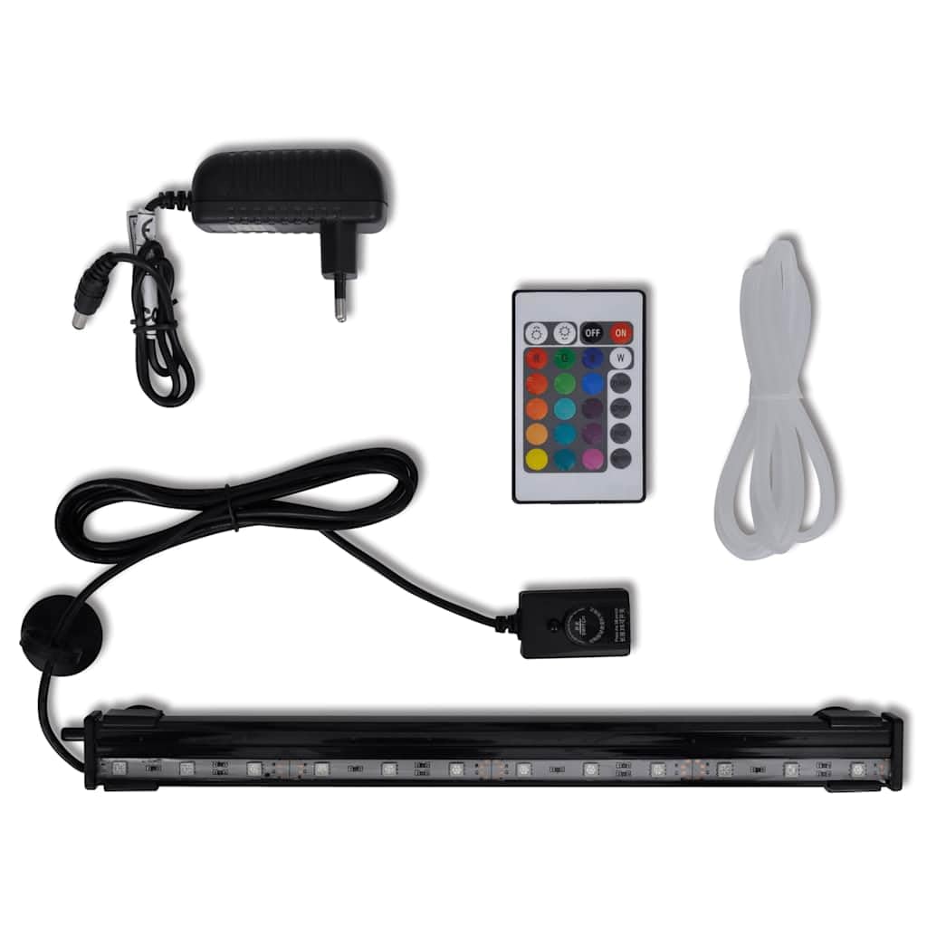 vidaXL LED Aquarium Leuchte RGB 32 cm Bubble Unterwasserlampe