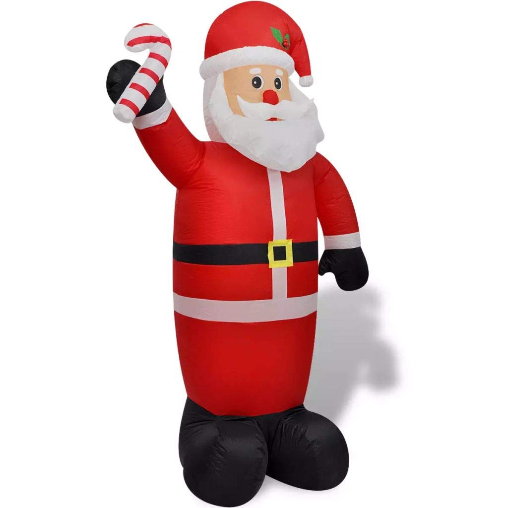 vidaXL Heim & Garten Weihnachtsmann Aufblasbar 240 cm mit LED