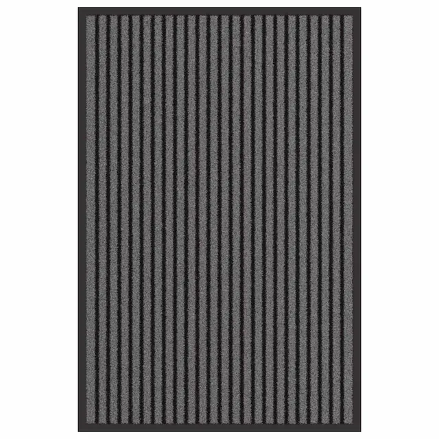 vidaXL Fußmatte 60x90 cm Polypropylen schwarz rechteckig