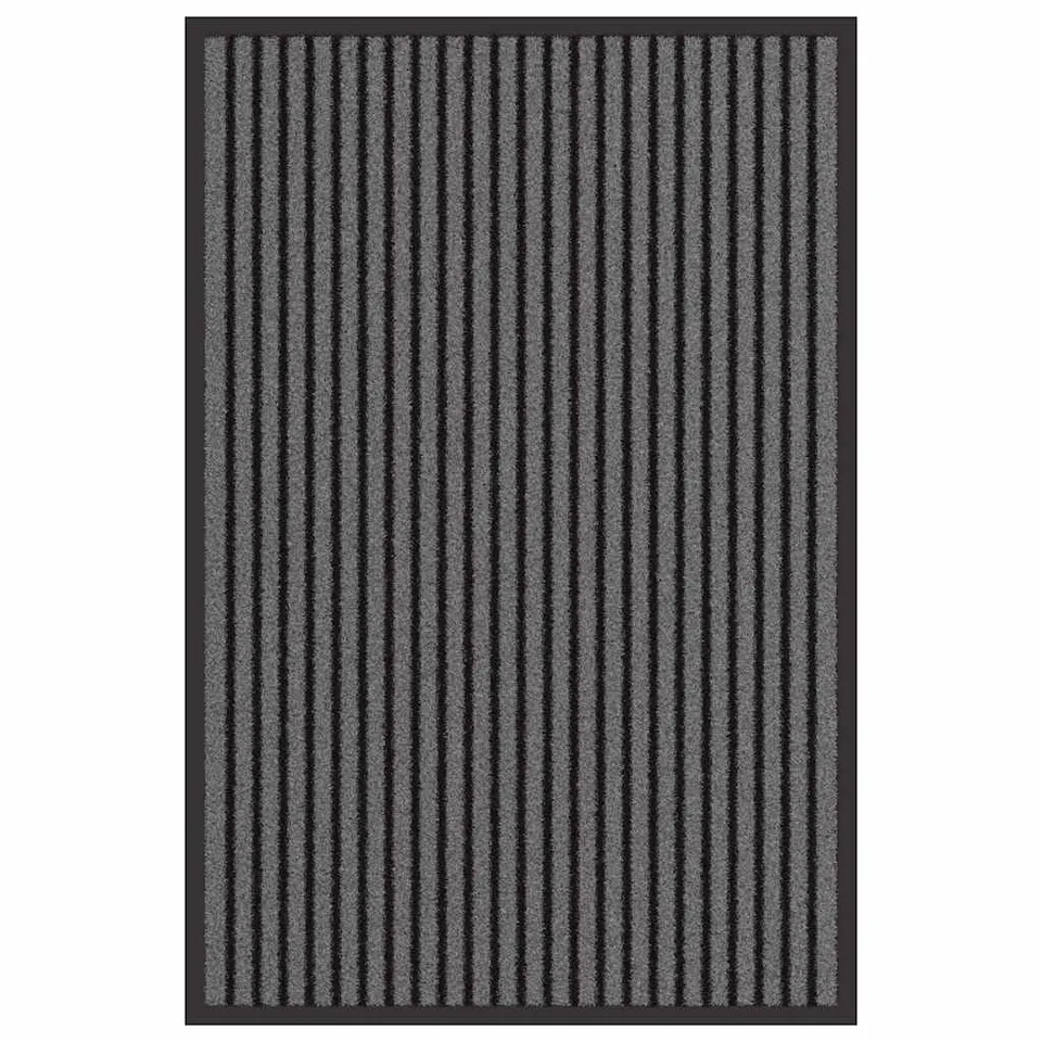 vidaXL Fußmatte 60x90 cm Polypropylen schwarz rechteckig