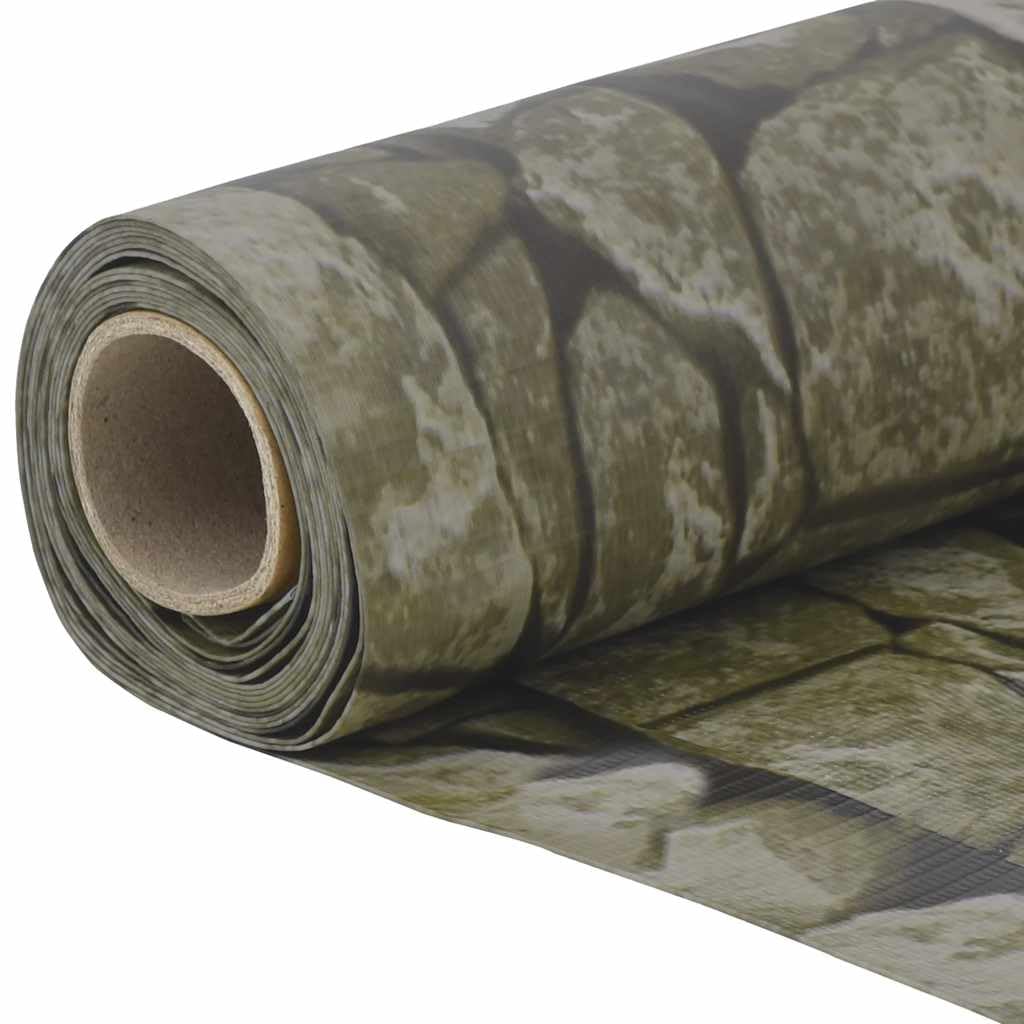 vidaXL Garten-Sichtschutz Steinoptik Grau 600x120 cm PVC