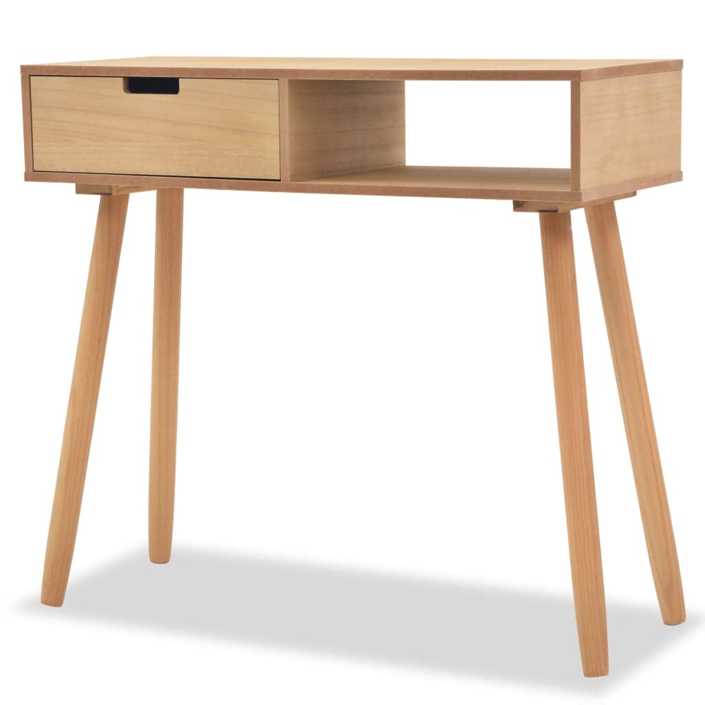 vidaXL Möbel Konsolentisch Pinienholz 80x30x72 cm Weiß