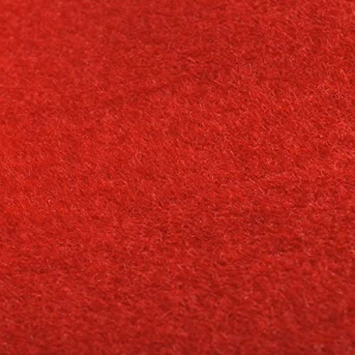 vidaXL Heim & Garten Teppich Rot 1x5 m 400 g/m² Läufer