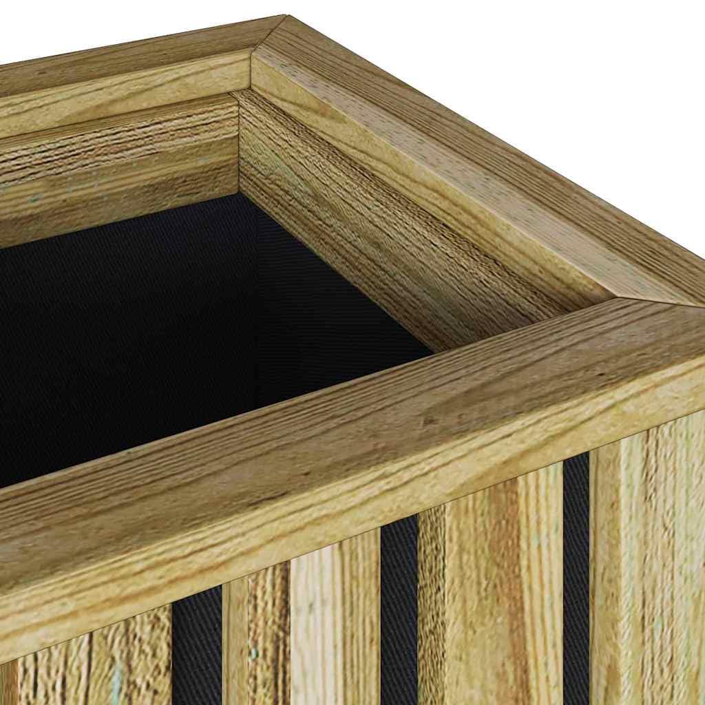 vidaXL Heim & Garten Pflanzkasten Braun Kiefer 33x33x45 cm
