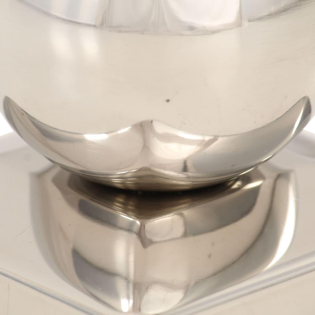 vidaXL Pfostenkappe Kugel 6x Edelstahl 81x81 mm