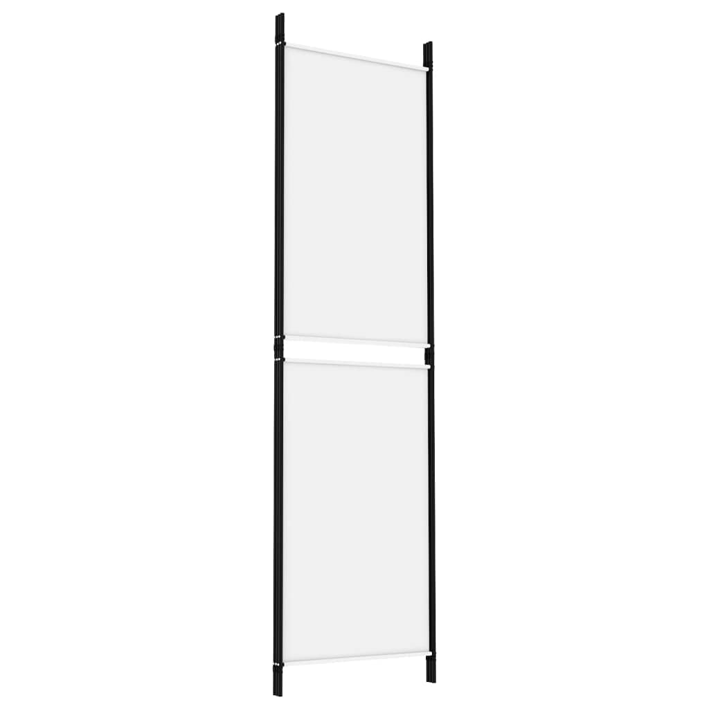 vidaXL Paravent 3-tlg. 150x180 cm Stoff weiß