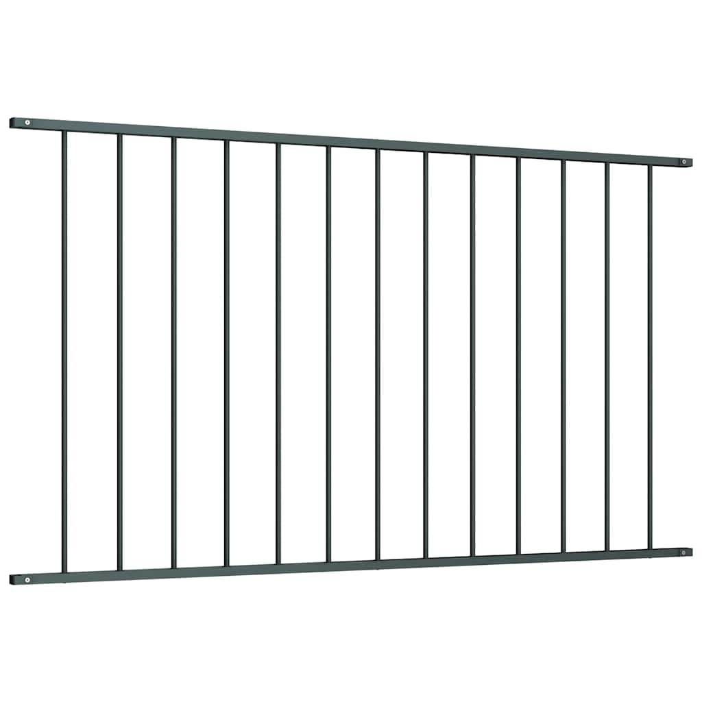 vidaXL Heim & Garten Zaunelement Stahl 1,63x1 m Anthrazit