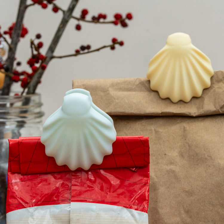 Kikkerland Seashell Bag Clips Beutelklammern Muschel 4 Stück