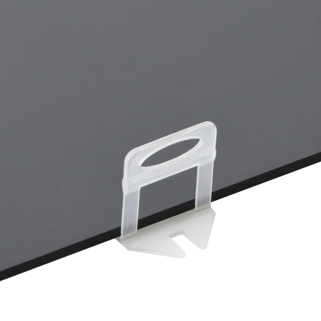 vidaXL Fliesen Nivellierclips 1mm Transparent 250 Stk. PP Verlegehilfe