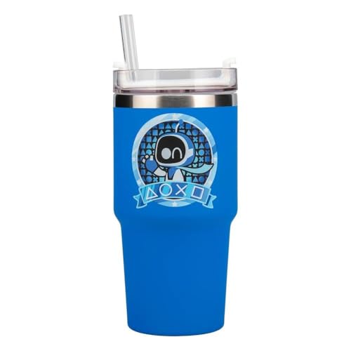 Paladone Astro Bot Gamer Becher 600 ml isoliert mit Deckel