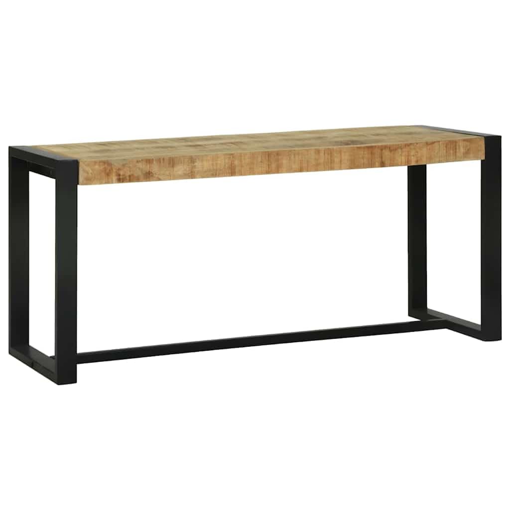 vidaXL Mango Bank 100 cm Sitzbank Mangoholz mit Stauraum