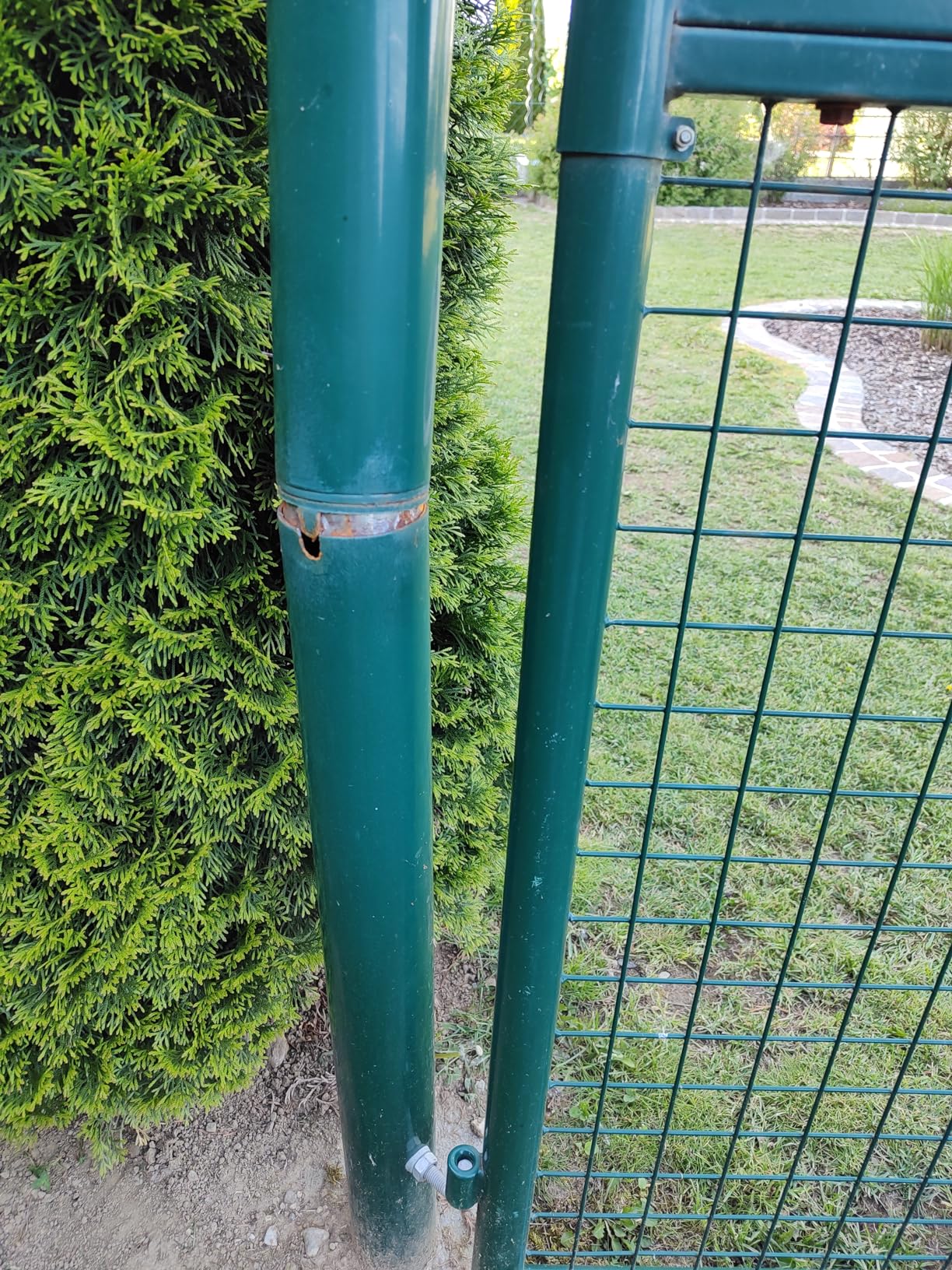 vidaXL Heim & Garten Gartentor Stahl 415x250 cm Grün