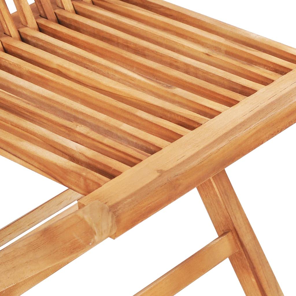 vidaXL Teak Bistroset 3-tlg. Klappbar Gartenset Massivholz