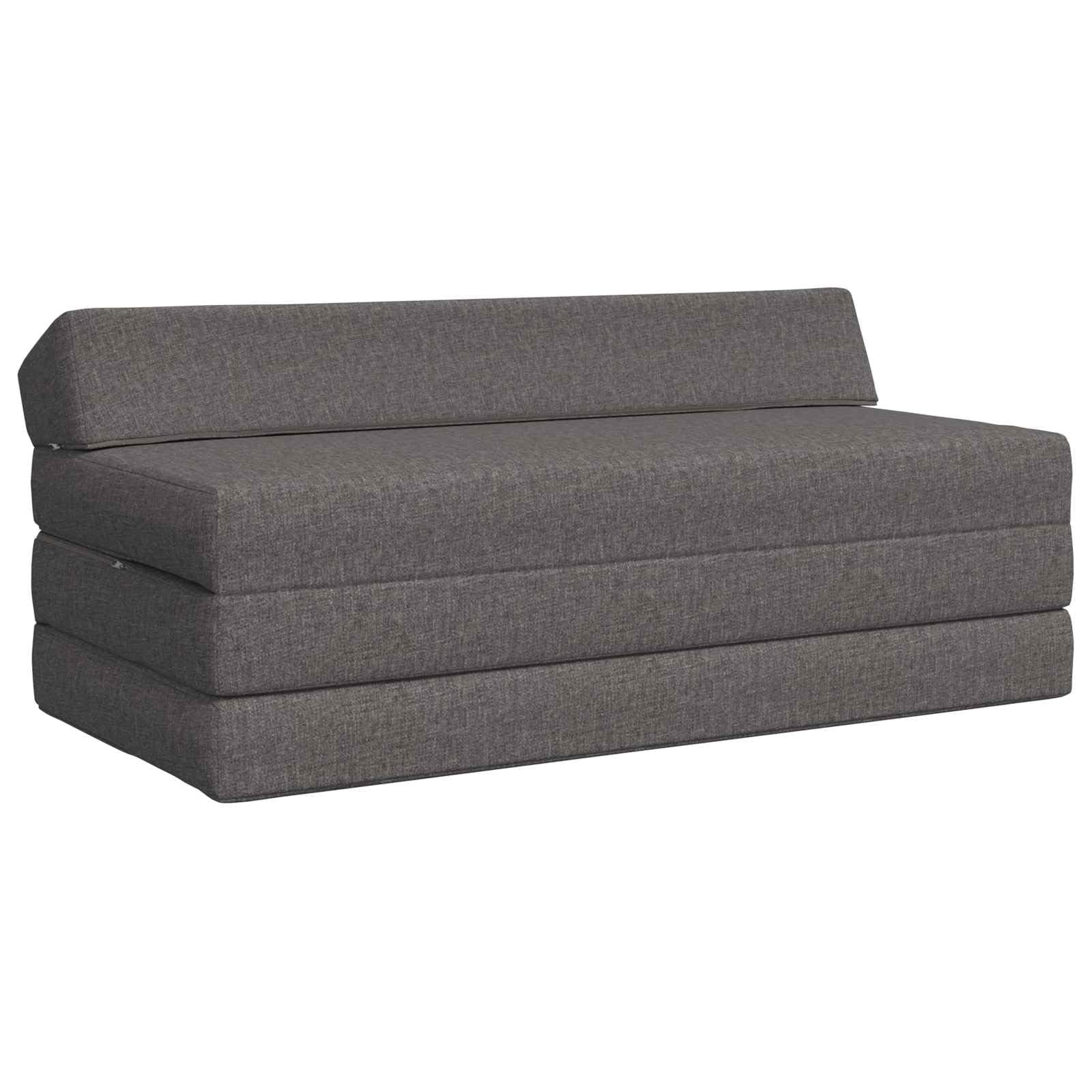 vidaXL Möbel Klappsofa Bett Schlafsofa Hellgrau 120 cm Stoff
