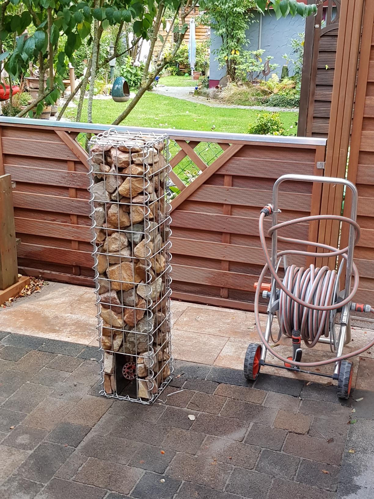 vidaXL Heim & Garten Gabionenwand Stahl 100x20x150 cm verzinkt
