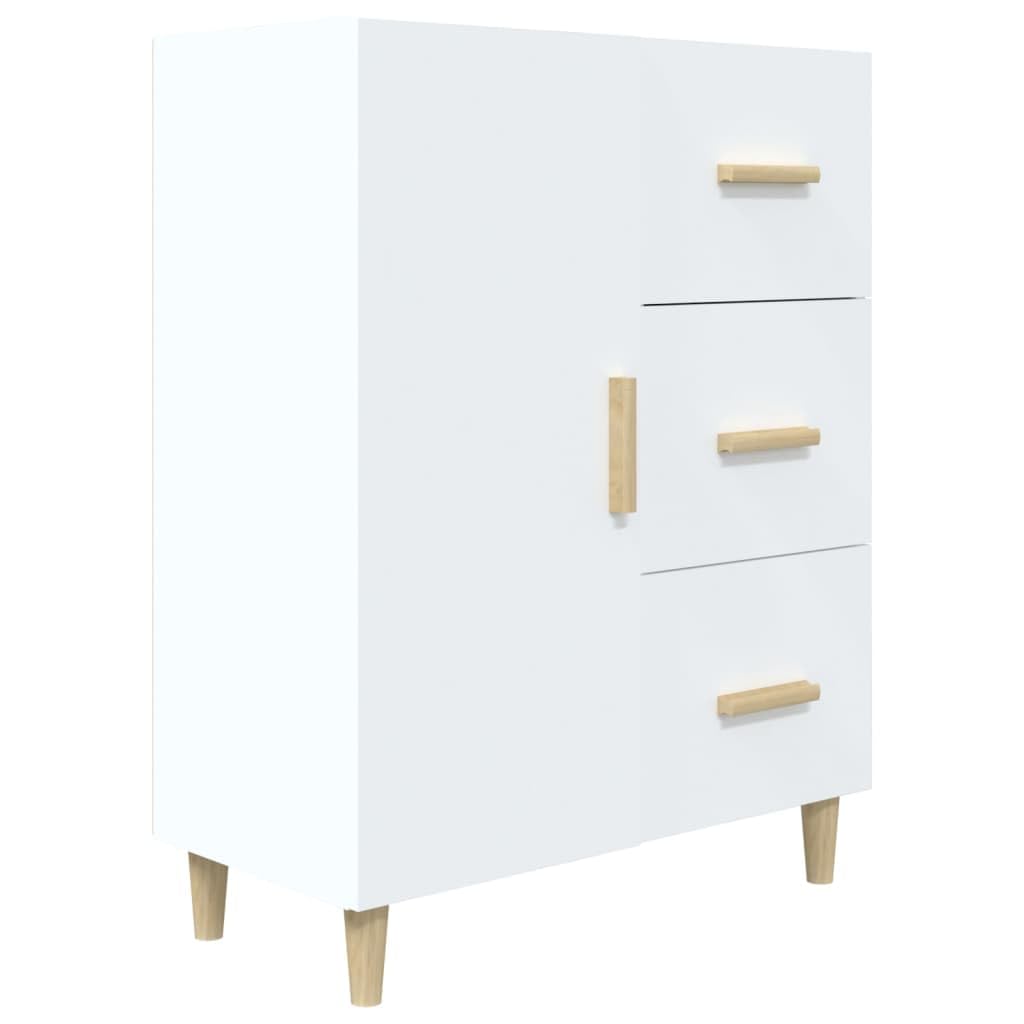 vidaXL Sideboard Weiß 69,5x34x90cm Holzwerkstoff 3 Schubladen