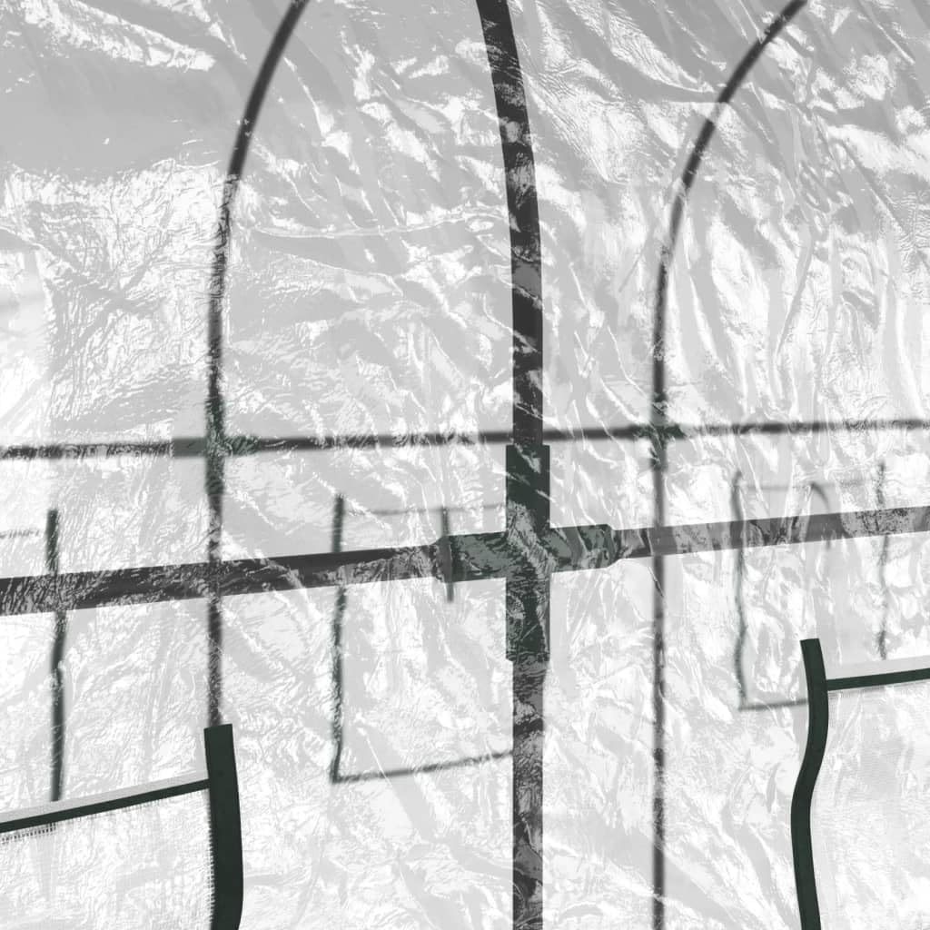 vidaXL Gewächshaus transparent 160x400x190 cm PVC Stahl Treibhaus