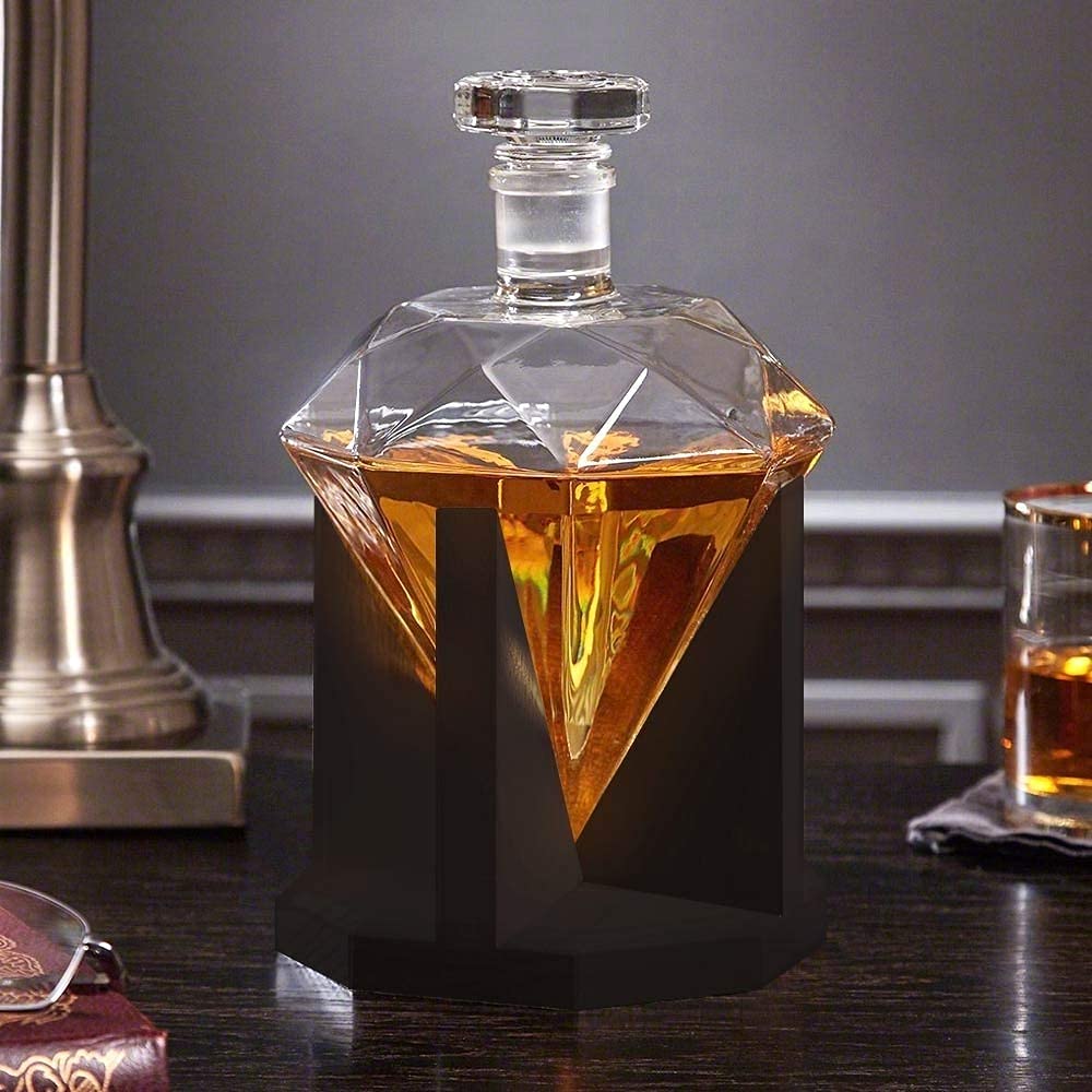 Mikamax Diamond Decanter Whisky Karaffe 850 ml Glas
