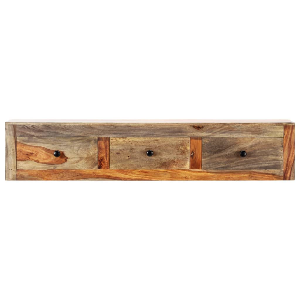 vidaXL Konsolentisch Akazie 100x25x20 cm Wand 3 Schubladen