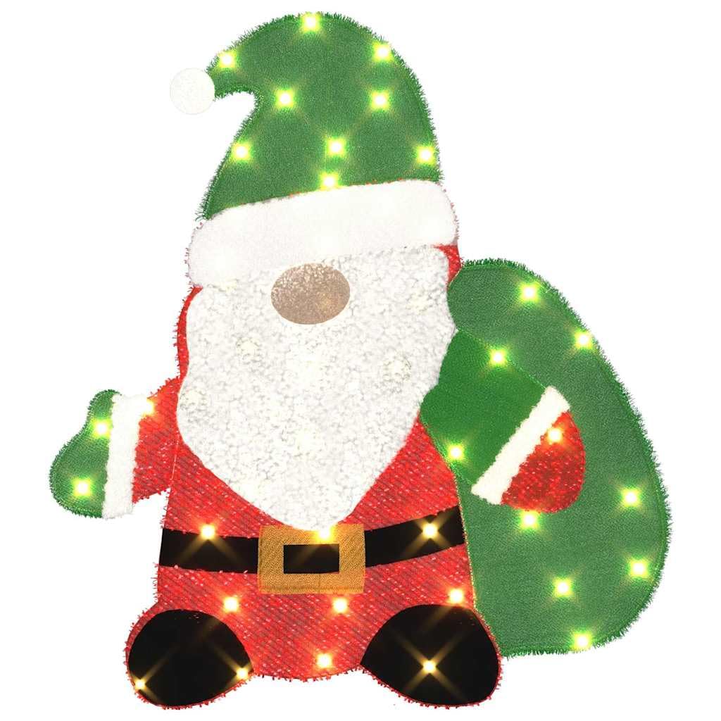 vidaXL Heim & Garten Weihnachtsmann Figur LED warmweiß 70cm USB