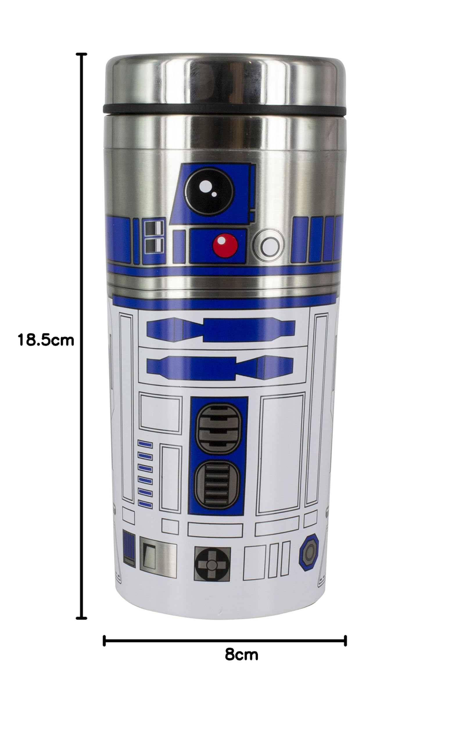 Paladone Drinkware R2-D2 Thermobecher Edelstahl 450 ml
