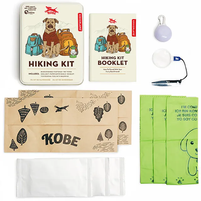 Kikkerland Kobe Hiking Kit Hunde-Wandeset in Dose